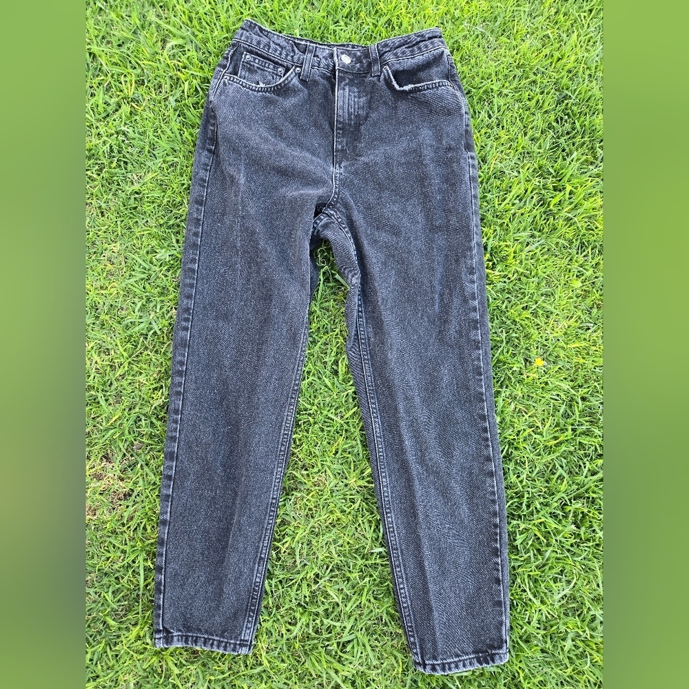 TOPSHOP MOTO MOM Black Jeans Size W26/30